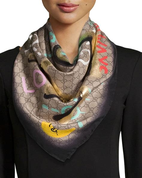 designer scarves gucci|original Gucci silk scarf.